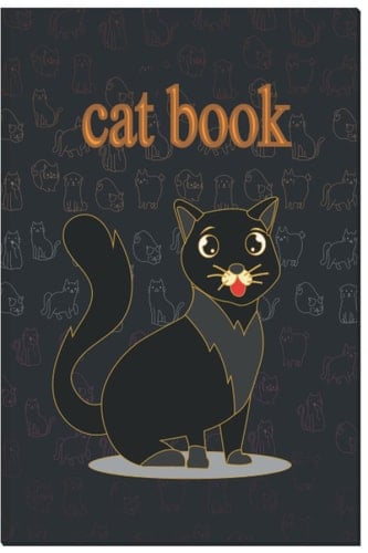 cat book: Notebook Cute Cate Lined Pages; Diary for teens; 6x9 inches, 120 pages.