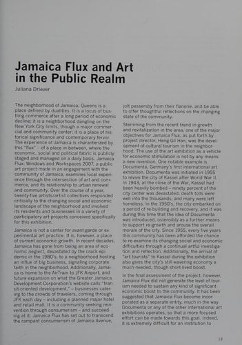 Jamaica Flux '07 Workspaces & Windows : September 29, 2007-November 17, 2007