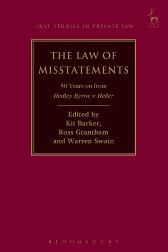The Law of Misstatements 50 Years on from Hedley Byrne v Heller