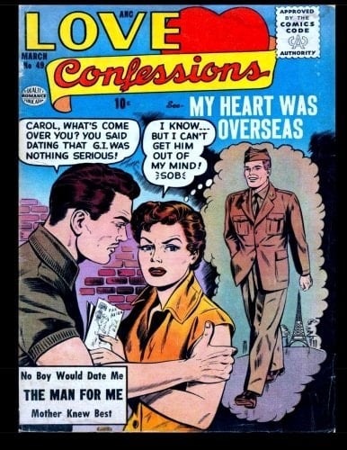 Love Confessions #49 Golden Age Romance Comic 1956