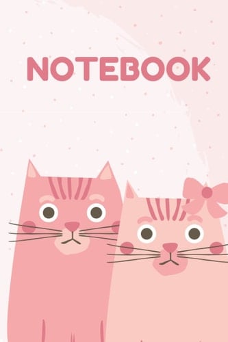 Cartoon cat anime Lover Journal notebook for high school and college student girl sister