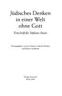Jüdisches Denken in einer Welt ohne Gott: Festschrift für Stéphane Mosès