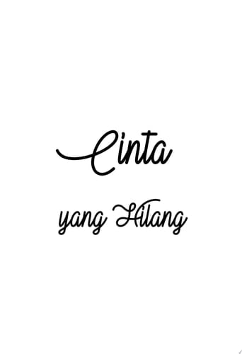 Cinta yang Hilang (Penerbit Pustaka Tunggal) Pustaka Tunggal