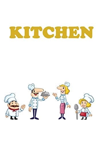 Kitchen Kitchen Notebook - Unlined Journal Notebook, 100 Pages, Cream Paper, 6 X 9 Inches