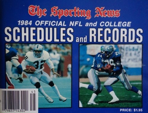 Football Schedule, 1984