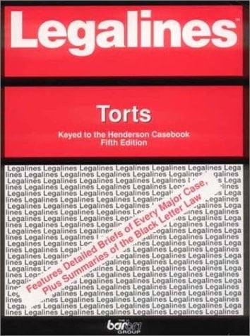 Torts Adaptable to Fifth Edition of Henderson Casebook