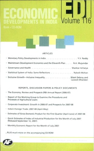 Economic Developments In India : Volume - 116 Analysis, Reports, Policy Documents