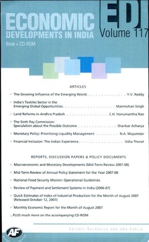 Economic Developments In India : Volume - 117 Analysis, Reports, Policy Documents