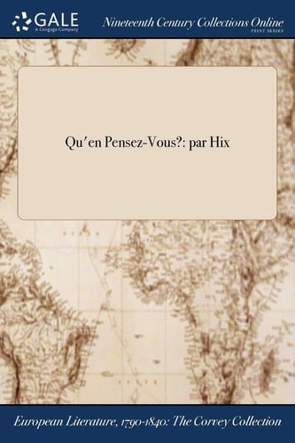 Qu'en Pensez-Vous? Par Hix