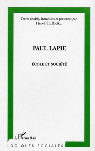 Paul Lapie Ecole et société