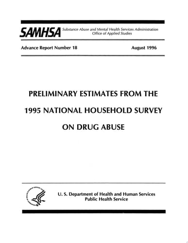 Household Survey on Drug Abuse Preliminary Estimates, 1995