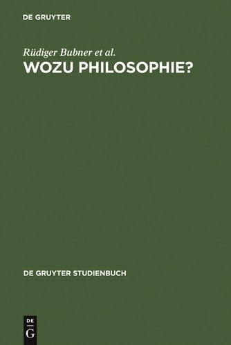 Wozu Philosophie? Stellungnahmen eines Arbeitskreises