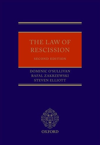 The Law of Rescission