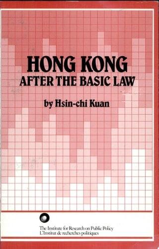 Hong Kong After the Basic Law
