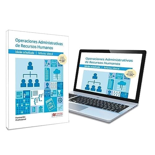 Libro de texto en formato físico de Operaciones Administrativas de Recursos Humanos