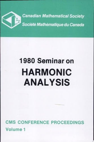 1980 Seminar on Harmonic Analysis