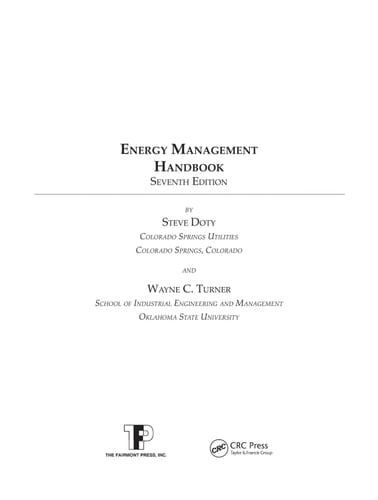 Energy Management Handbook, Seventh Edition