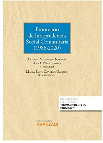 Prontuario de jurisprudencia social comunitaria (1986-2020)