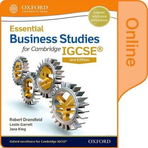 Essential Business Studies for Cambridge IGCSERG: Online Student Book (CIE IGCSE Essential Series)