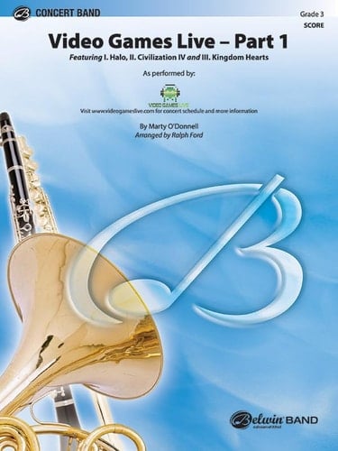 Video Games Live -- Part 1 Featuring: Halo / Civilization IV / Kingdom Hearts, Conductor Score