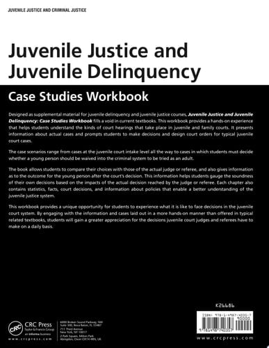 Juvenile Justice and Juvenile Delinquency Case Studies Workbook