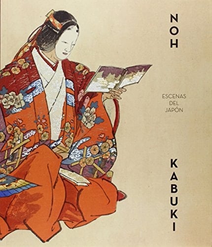 Noh kabuki escenas del Japón