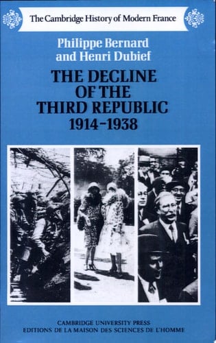 The Decline of the Third Republic, 1914-1938