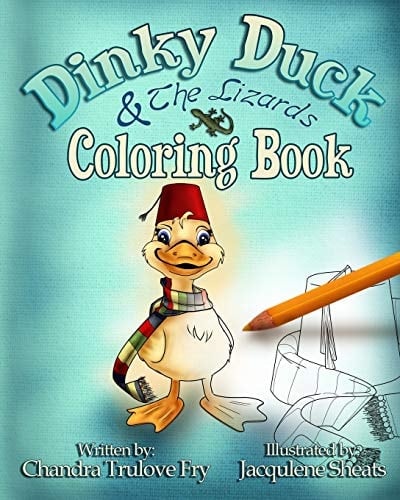 Dinky Duck & the Lizards Coloring Book