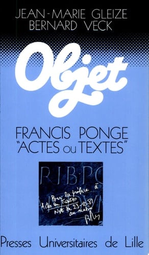 Actes ou textes