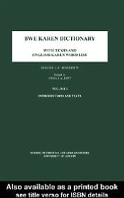 Bwe Karen Dictionary