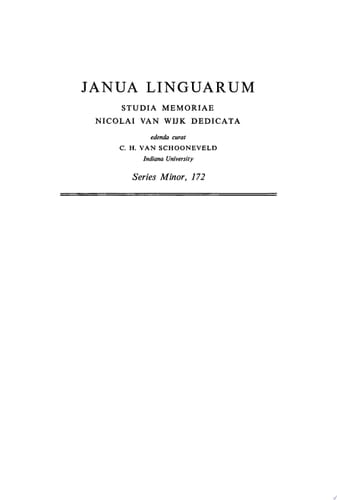 Themes in Linguistics The 1970s
