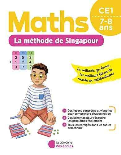 Maths, CE1 fichier de l'élève : la méthode de Singapour