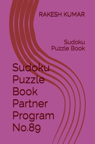Sudoku Puzzle Book Partner Program No.89: Sudoku Puzzle Book