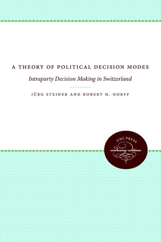 A Theory of Political Decision Modes Intraparty Decision Making in Switzerland
