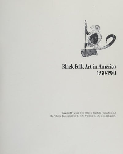 Black Folk Art in America, 1930-1980