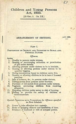 Children and Young Persons Act 1933