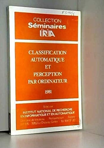 Classification automatique et perception par ordinateur