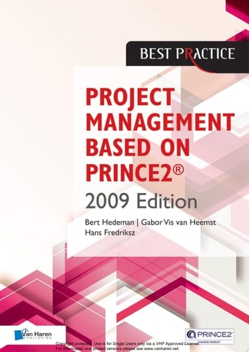 Project Management Based on PRINCE2® 2009 edition