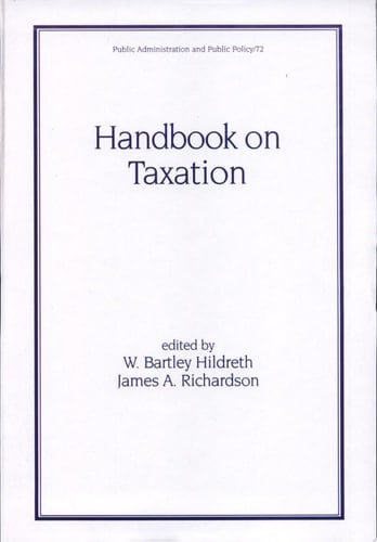 Handbook on Taxation