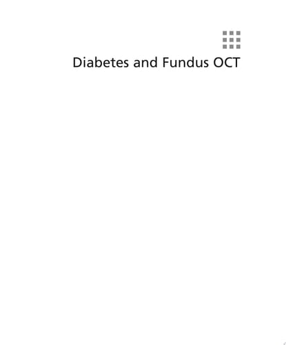 Diabetes and Fundus OCT