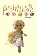 Princess Journal Fairy Girl Diamonds Are Best Writing Diary 6 X 9 Blank 100 Pages Lined Book for Taking Notes and Journaling for Woman, Girls and Teens