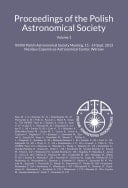 XXXVI Polish Astronomical Society Meeting 2013 Proceedings of the Polish Astronomical Society - Volume 1