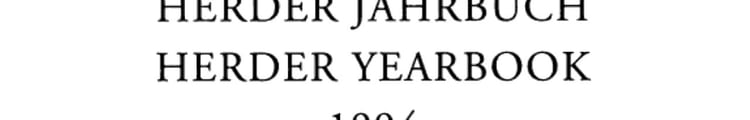 Herder Jahrbuch / Herder Yearbook 1994