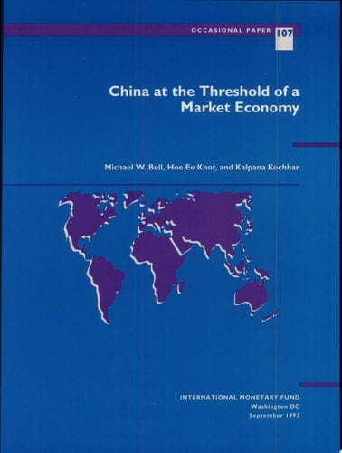 China at the Threshold of a Market Economy