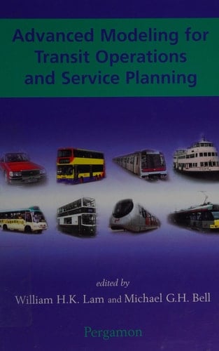Advanced Modeling for Transit Operations and Service Planning
