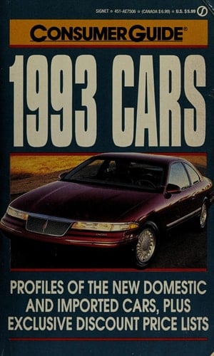 Cars Consumer Guide 1993