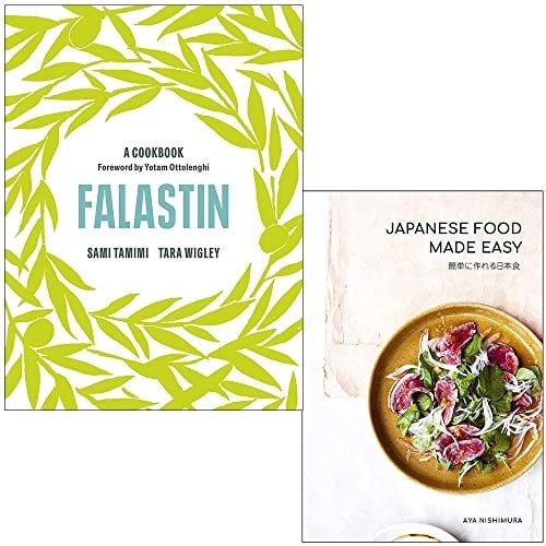 Falastin A Cookbook By Sami Tamimi, Tara Wigley & Japanese Food Made Easy By Aya Nishimura 2 Books Collection Set