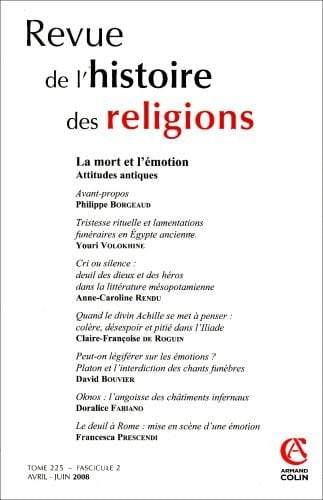 La mort et l'émotion attitudes antiques
