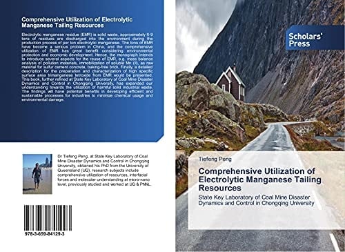 Comprehensive Utilization of Electrolytic Manganese Tailing Resources State Key Laboratory of Coal Mine Disaster Dynamics and Control in Chongqing University