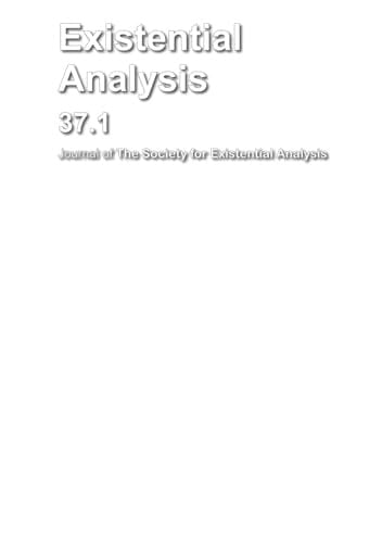 Existential Analysis 37.1 - January 2026